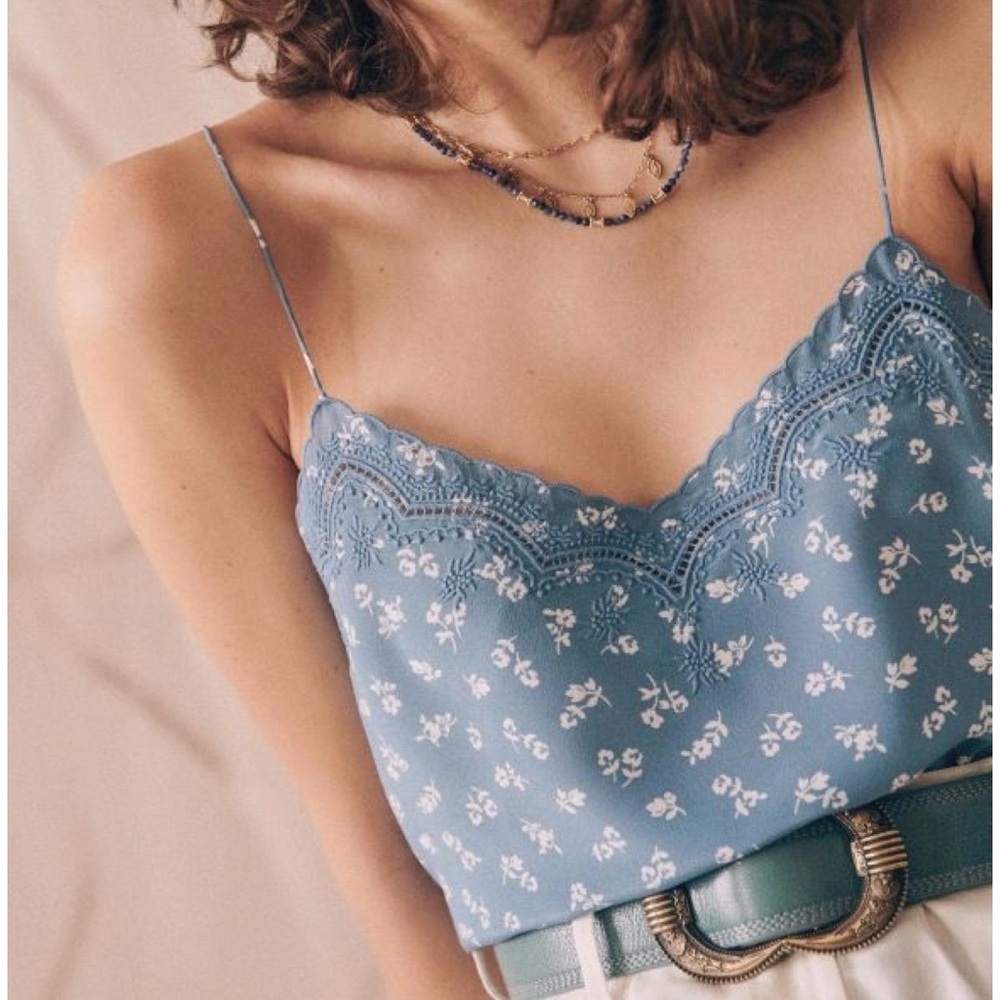 Sezane Palma Floral Cami top